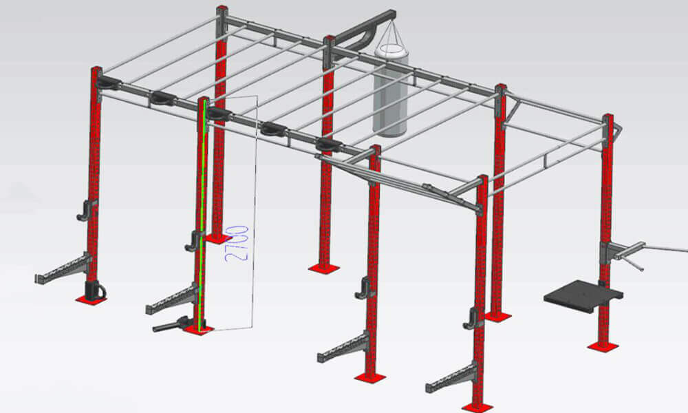 16’Crossfit Monkey Bar Rig Jungle Rig (1)