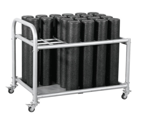 Foam Roller Storage Rack with Wheel